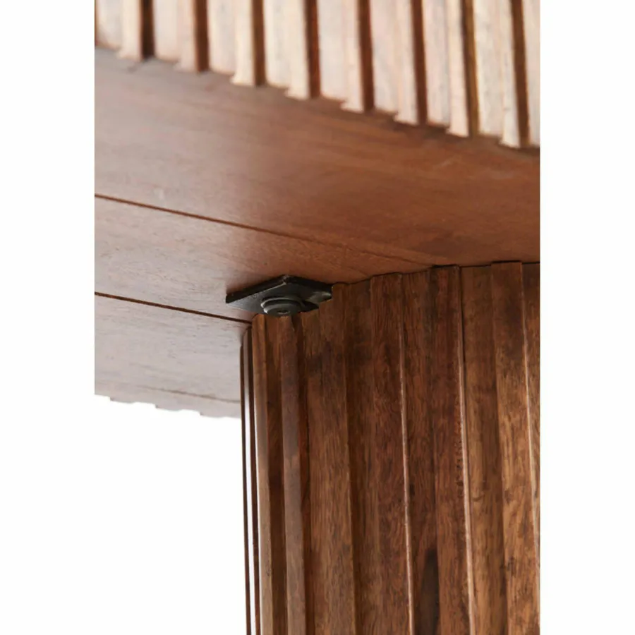 Light en Living Sidetable 154x39x76,5 cm KIOTO acacia hout bruin Discount