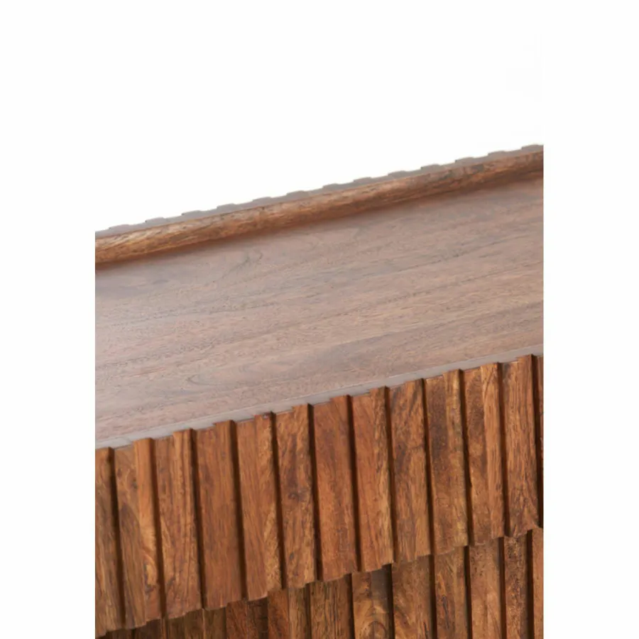 Light en Living Sidetable 154x39x76,5 cm KIOTO acacia hout bruin Discount