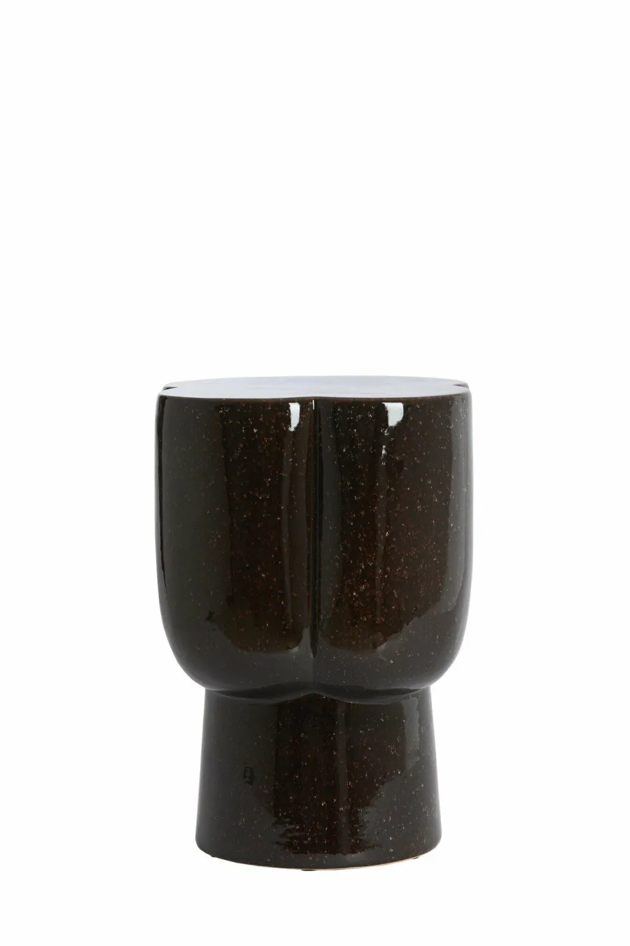 Light en Living Sidetable Ø34,5X45 cm JUNTO keramiek donkerbruin Online