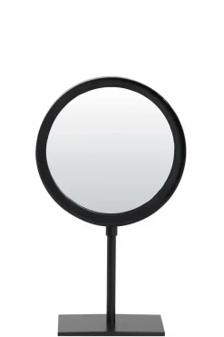 Light en Living Spiegel rond 20x10x35 cm LURI mat zwart