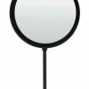 Light en Living Spiegel rond 25x10x45 cm LURI mat zwart