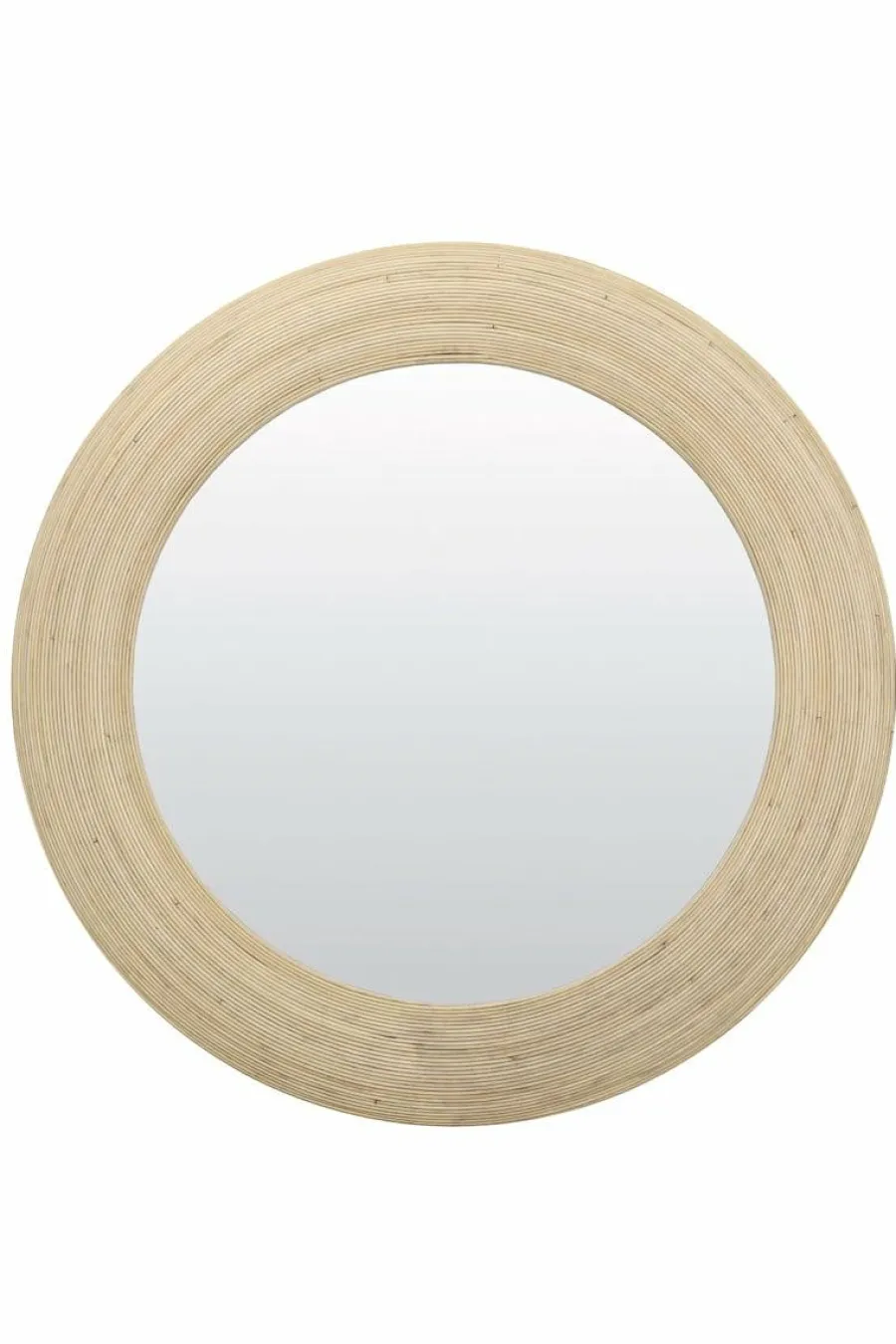 Light en Living Spiegel Ø109,5x4,5 cm PIEDRE rotan naturel Discount
