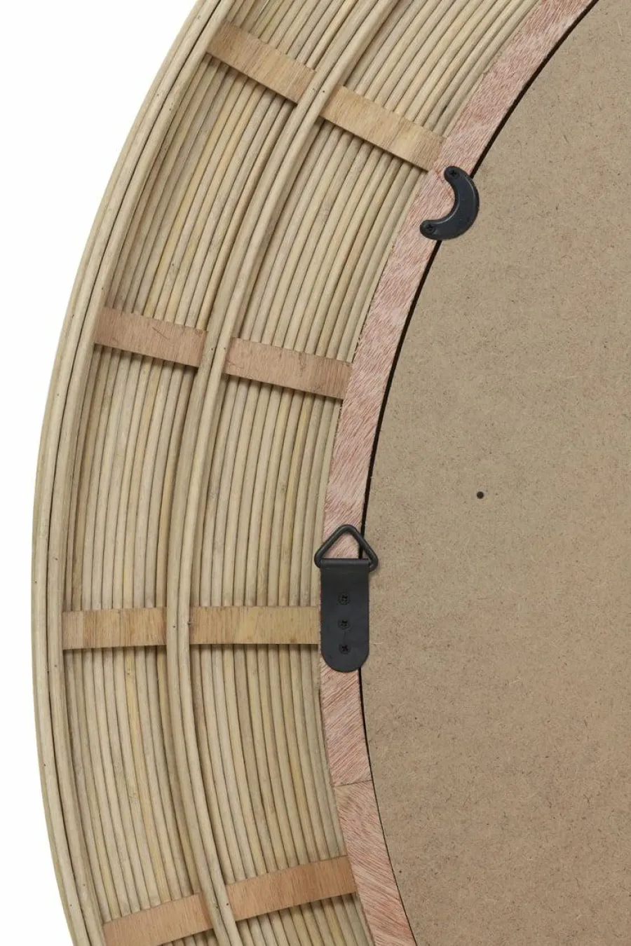 Light en Living Spiegel Ø109,5x4,5 cm PIEDRE rotan naturel Discount