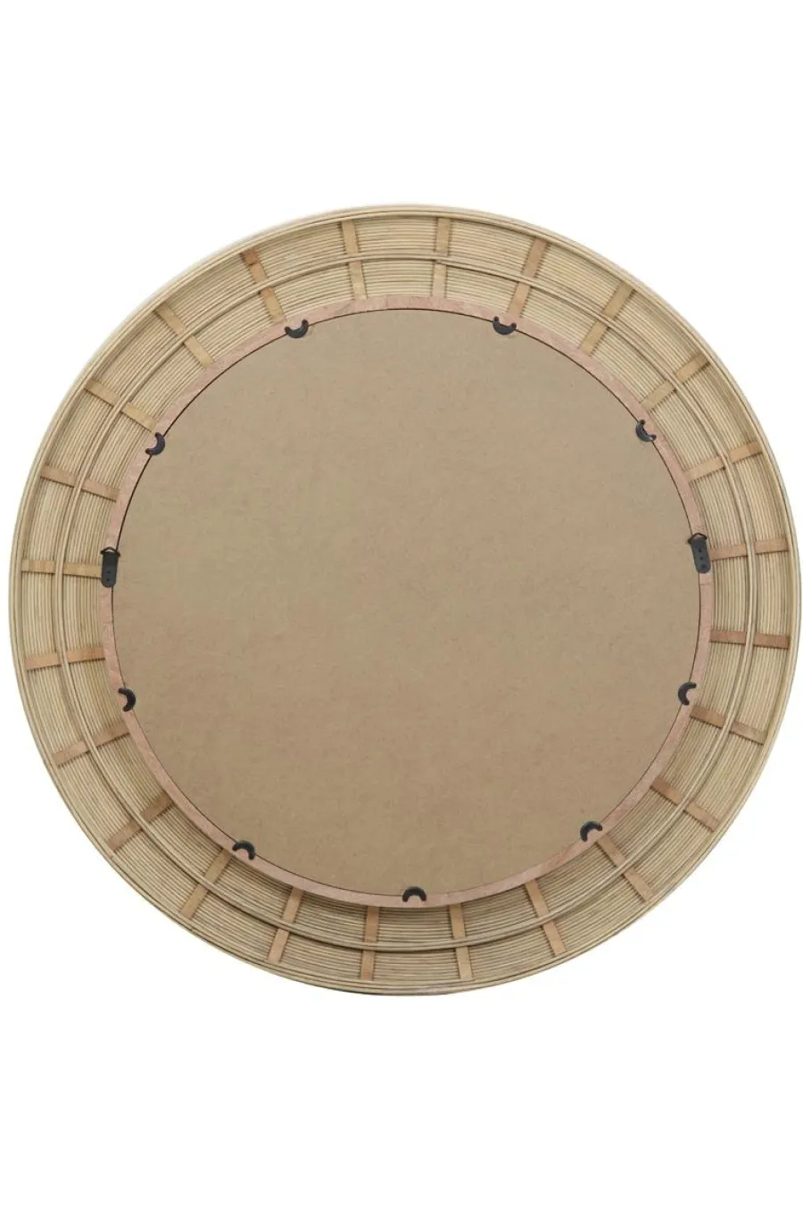 Light en Living Spiegel Ø109,5x4,5 cm PIEDRE rotan naturel Discount