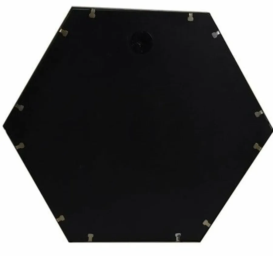 Light en Living Spiegel zeshoek STELVIO mat zwart in 2 maten New