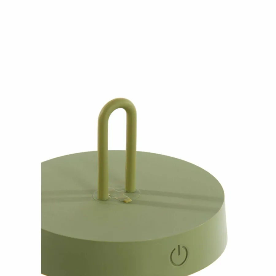 Light en Living Tafellamp LED Ø13x28,5 cm ANKENTA olijf groen+hout naturel Best