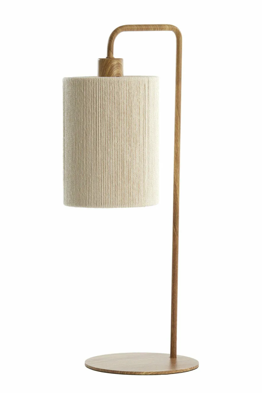 Light en Living Tafellamp 26x20x59,5 cm DONIO hout print naturel+touw crème Sale