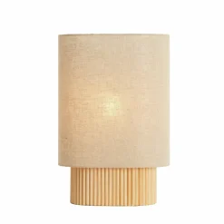 Light en Living Tafellamp 30x20x45 cm LASLO hout natural+linnen naturel Discount