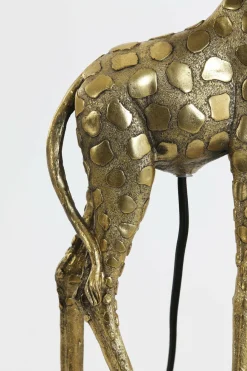 Light en Living Tafellamp 26x16x61 cm GIRAFFE antiek brons+velvet zwart Sale