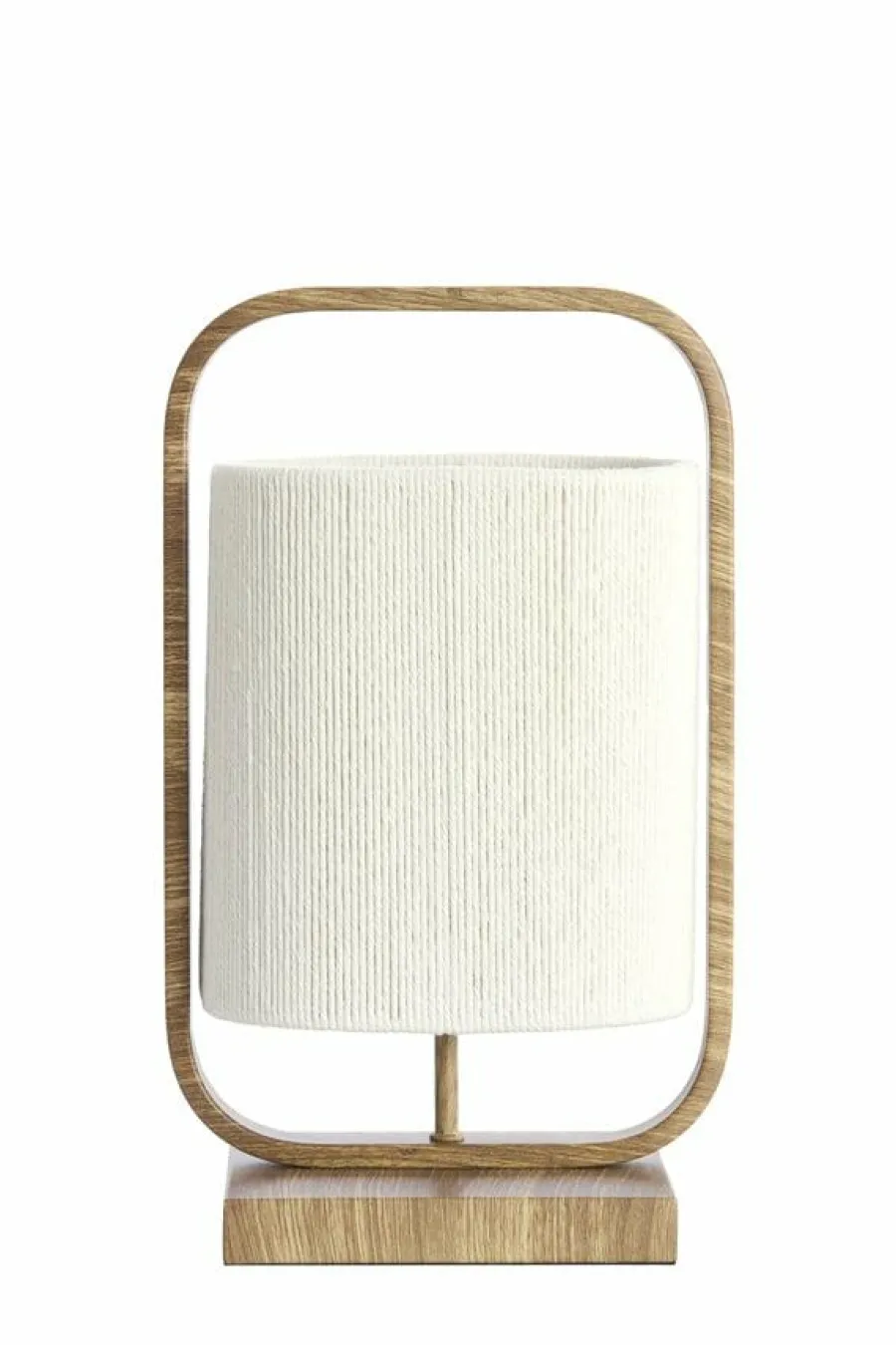 Light en Living Tafellamp 22,5x15x37,5 cm LECCE houtprint + touw naturel Sale