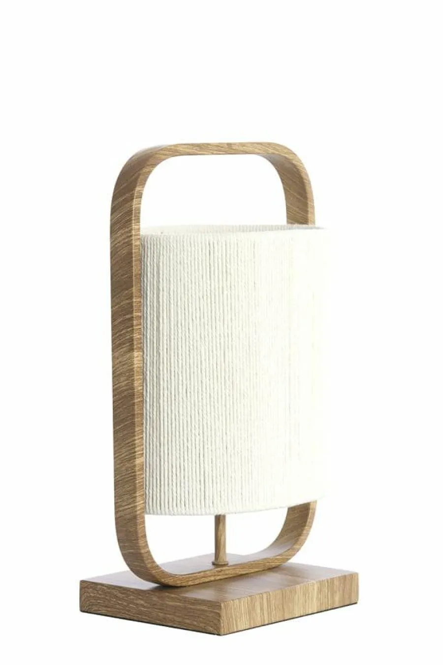 Light en Living Tafellamp 22,5x15x37,5 cm LECCE houtprint + touw naturel Sale