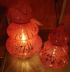 Light en Living Tafellamp LED Ø19x28 cm TREE glas rood Online