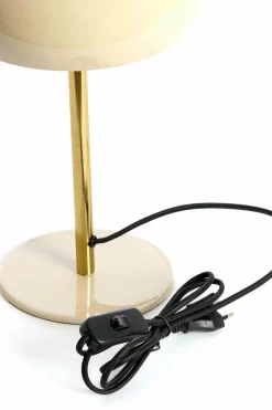 Light en Living Tafellamp Ø22x34 cm SURIN glans lichtgrijs+goud