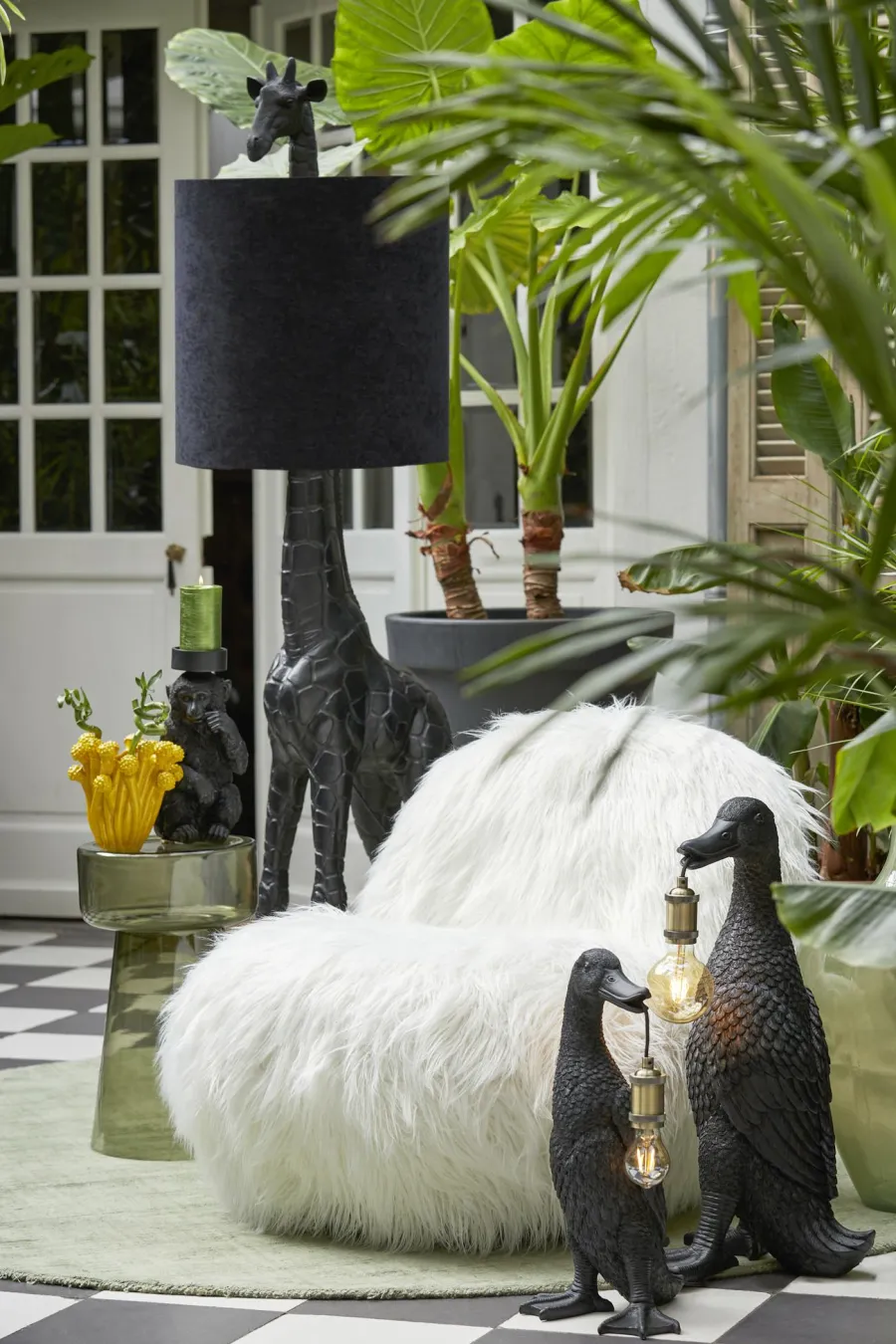 Light en Living Tafellamp 23,5x23x48,5 cm DUCK zwart Best