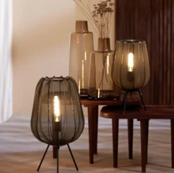 Light en Living Tafellamp Ø25x45 cm PLUMERIA zwart Outlet
