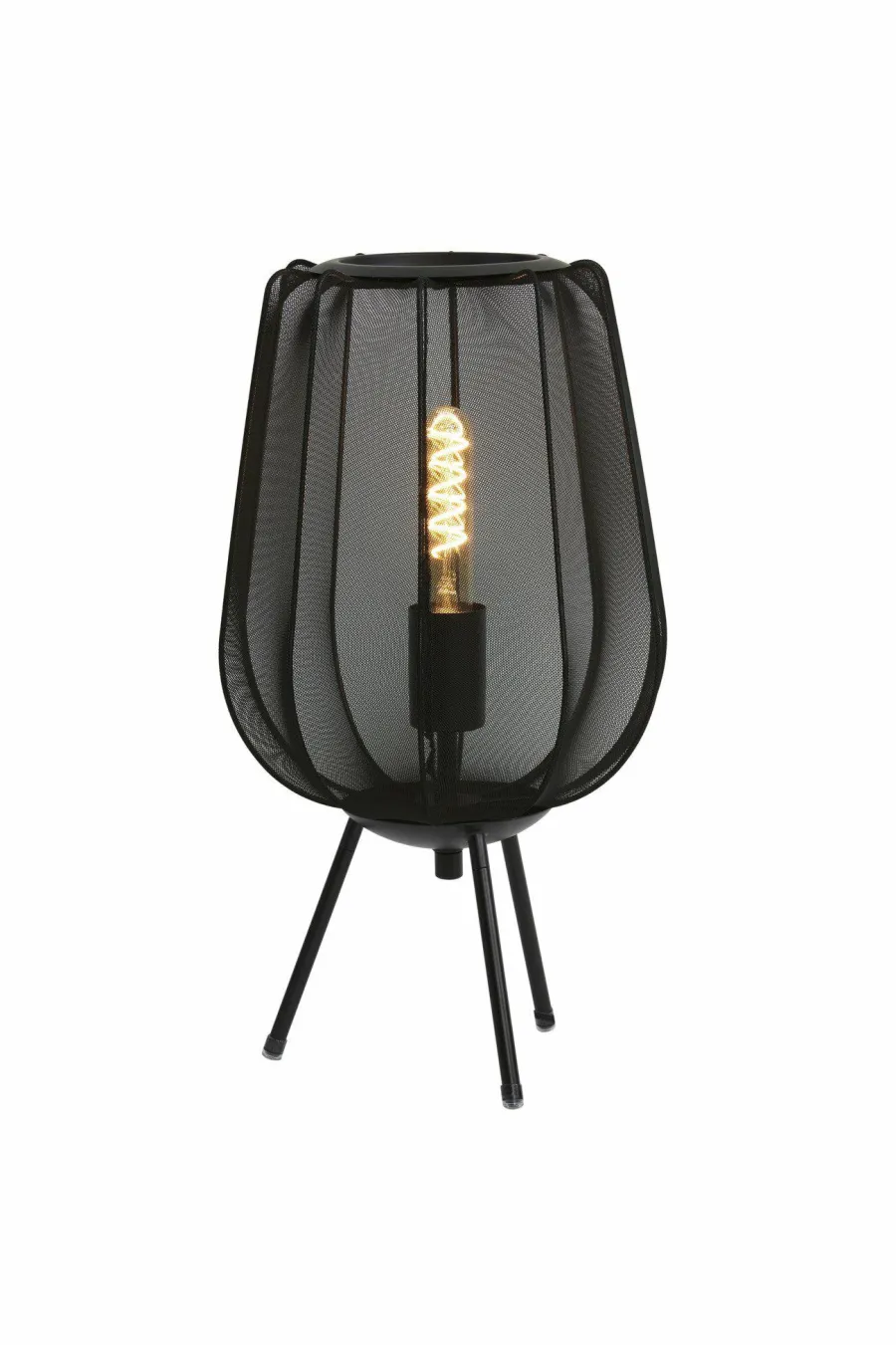 Light en Living Tafellamp Ø25x45 cm PLUMERIA zwart Outlet