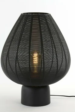 Light en Living Tafellamp Suneko zwart - Ø 35 x 46 cm Clearance