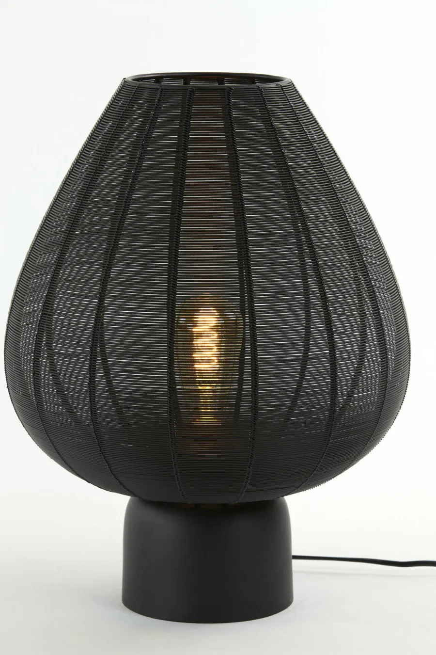 Light en Living Tafellamp Suneko zwart - Ø 35 x 46 cm Clearance