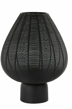 Light en Living Tafellamp Suneko zwart - Ø 35 x 46 cm Clearance