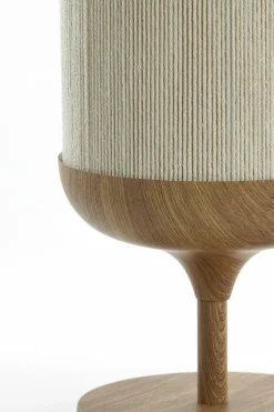 Light en Living Tafellamp Ø22,5x50 cm DANIA hout print naturel+touw crèmeTafellamp Ø22,5x50 cm DANIA hout print naturel+touw crème Hot
