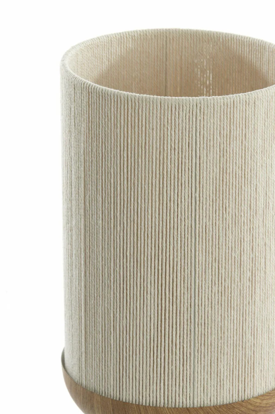 Light en Living Tafellamp Ø22,5x50 cm DANIA hout print naturel+touw crèmeTafellamp Ø22,5x50 cm DANIA hout print naturel+touw crème Hot