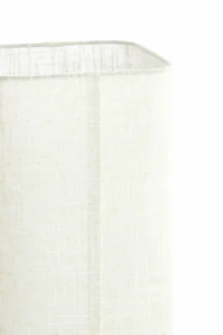 Light en Living Tafellamp 21,5X21,5X50,5 Cm WYN hout Natur+Linen Creme Online