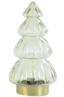 Light en Living Tafellamp LED Ø15x28 cm TREE glas crème Best