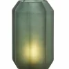 Light en Living Tafellamp LED Ø15x27 cm YVIAS glas mat donker groen+goud