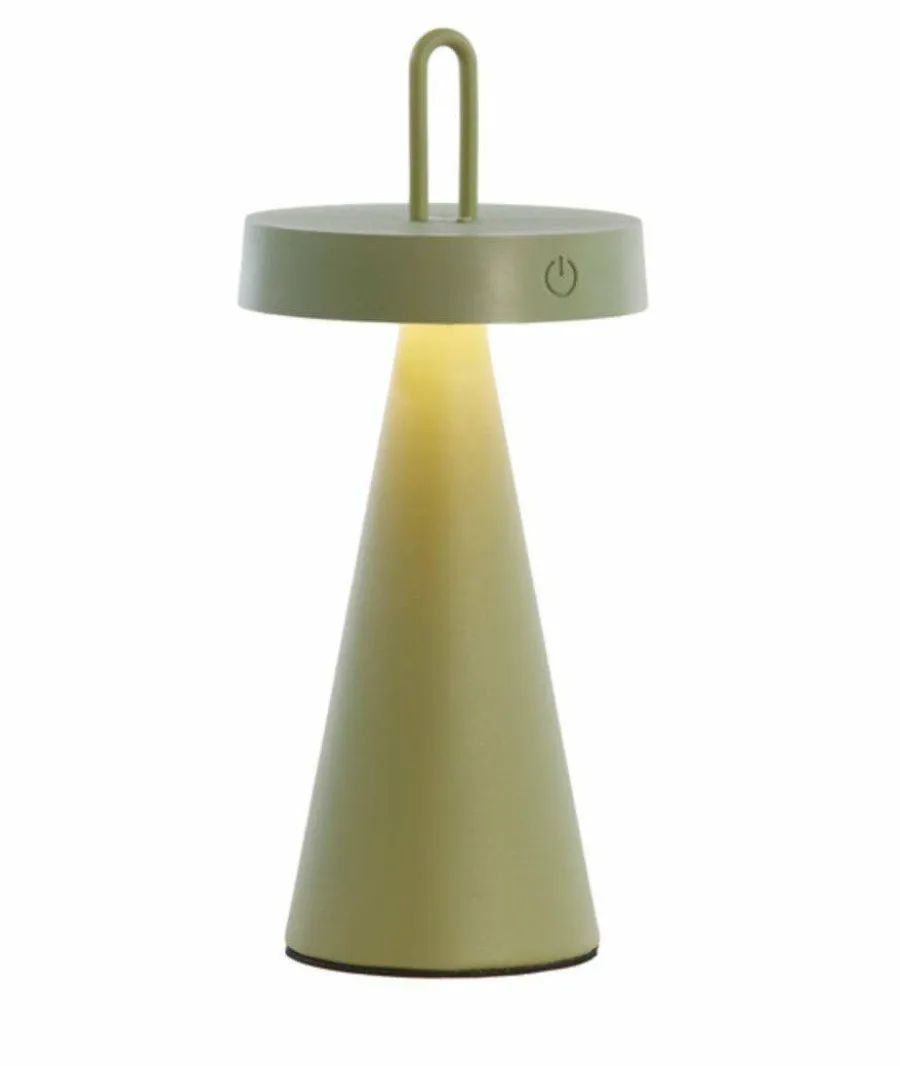 Light en Living Tafellamp LED Ø13x28,5 cm ANKENTA olijf groen Outlet