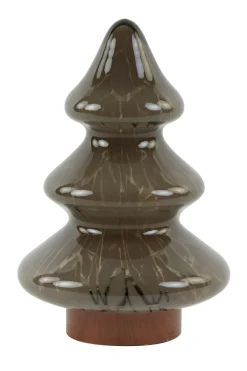Light en Living Tafellamp LED Ø19x28 cm TREE glas bruin+koper Clearance