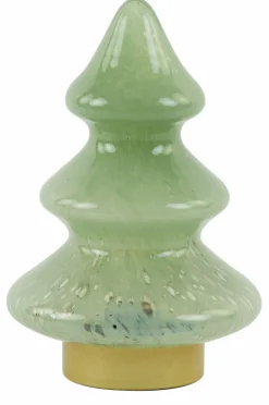 Light en Living Tafellamp LED Ø14x20 cm TREE glas mint groen+goud New