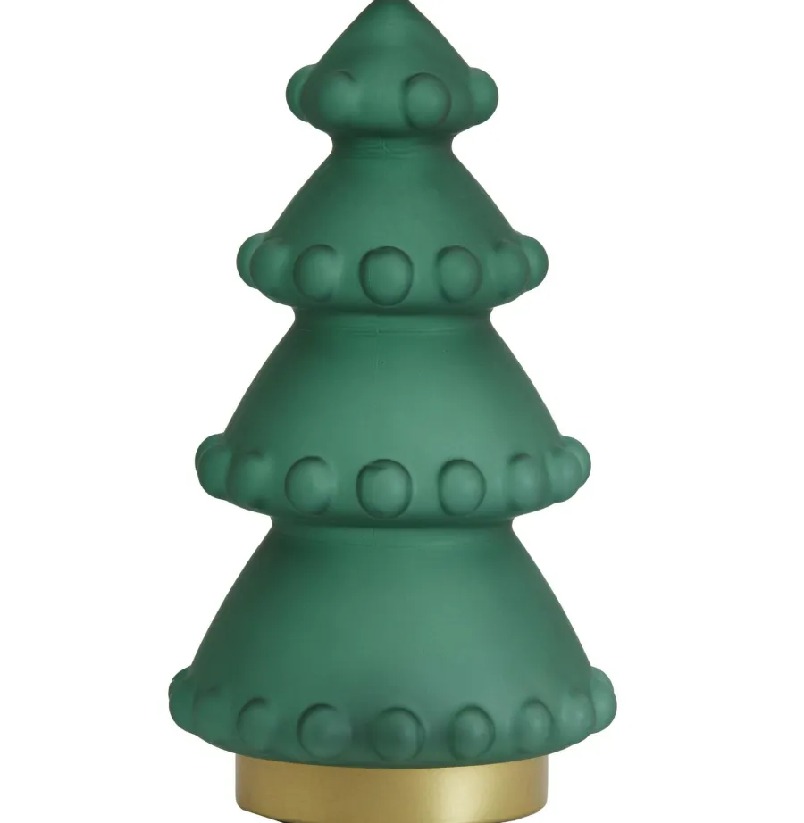 Light en Living Tafellamp LED Ø15x28.5 cm TREE mat groen-blauw+goud Discount