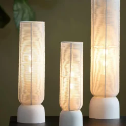 Light en Living Tafellamp Lezuza creme - 2 maten Clearance