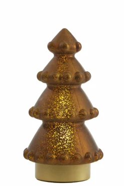 Light en Living Tafellamp LED Ø15x28.5 cm TREE metallic mat geel+goud Clearance