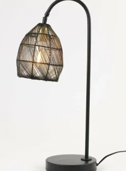 Light en Living Tafellamp 23x18x60 cm MEYA mat zwart+goud