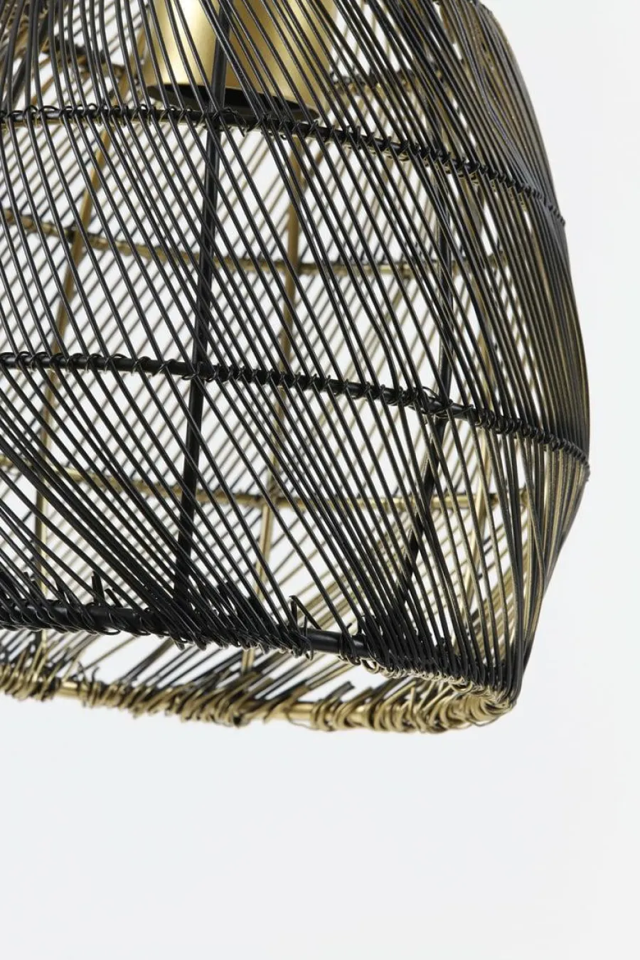 Light en Living Tafellamp 23x18x60 cm MEYA mat zwart+goud