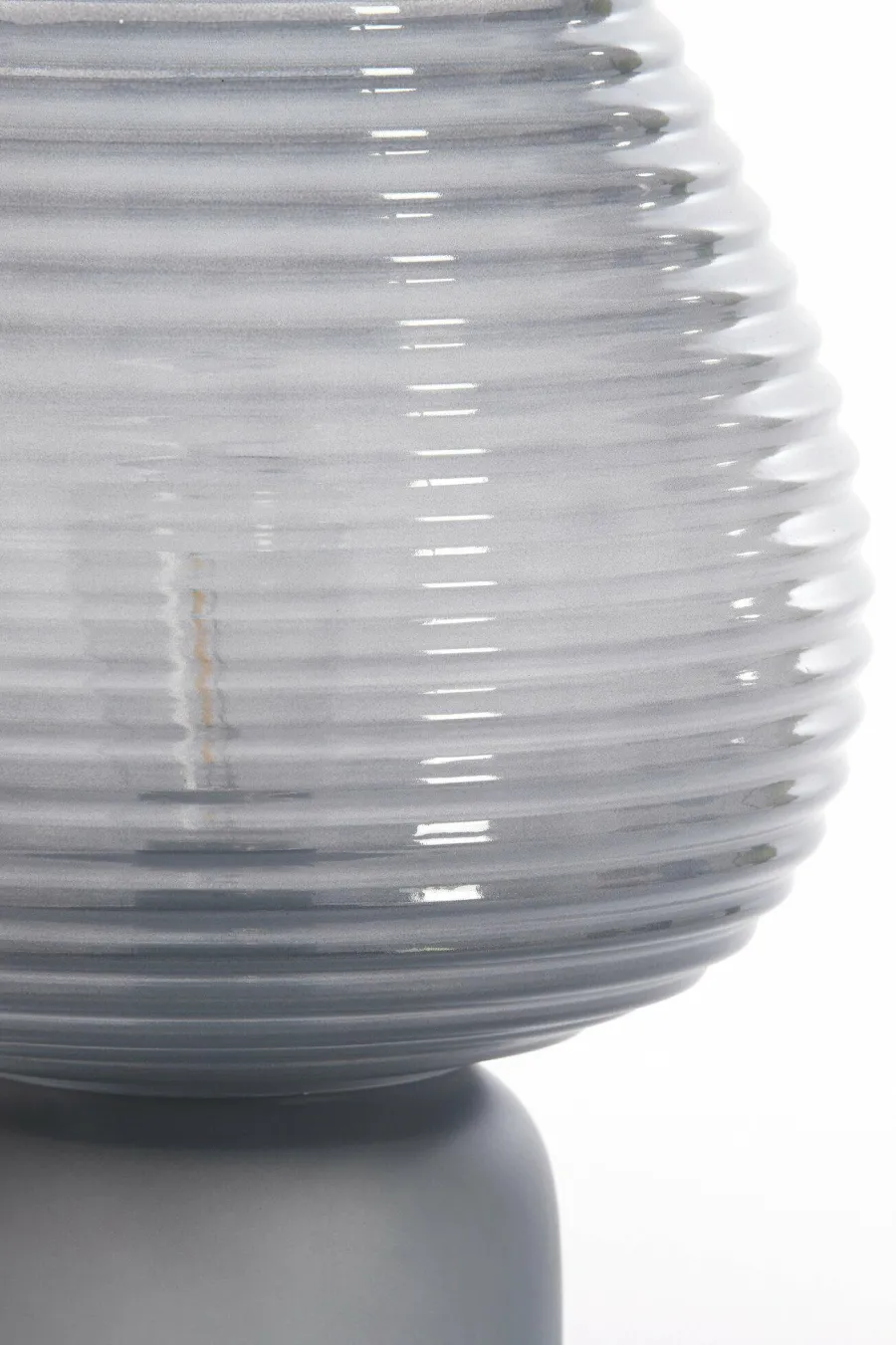 Light en Living Tafellamp LED Ø22x27 cm ALENNA glas grijs Best