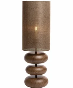 Light en Living Tafellamp Ø22x67,5 cm DANIALO houtprint bruin New