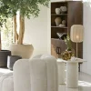 Light en Living Tafellamp SOLUNE Ø25x70 cm – Naturel & Crème | Light & Living Outlet