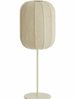 Light en Living Tafellamp SOLUNE Ø25x70 cm – Naturel & Crème | Light & Living Outlet