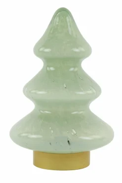 Light en Living Tafellamp LED Ø19x28 cm TREE glas mint groen+goud