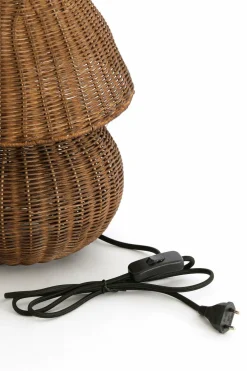 Light en Living Tafellamp Ø27,5x35 cm MAVON rattan donkerbruin