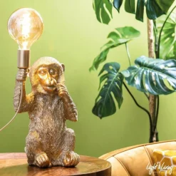 Light en Living Tafellamp aap goud Clearance