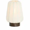 Light en Living Tafellamp Ø20x29 cm BIBURY hout print donker bruin+wit Outlet