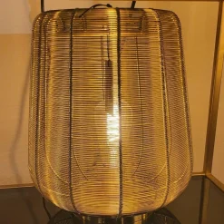 Light en Living Tafellamp ADETA 2 maten in mat zwart en goud