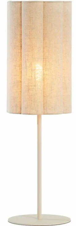 Light en Living Tafellamp Ø20x70 cm FRINGE naturel+crème Outlet