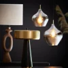 Light en Living Tafellamp Ø30x45 cm NAGAI mat zwart-antiek brons Outlet