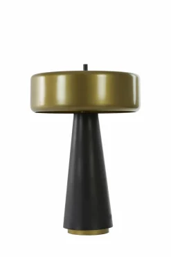 Light en Living Tafellamp Ø30x45 cm NAGAI mat zwart-antiek brons Outlet