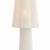 Light en Living Tafellamp Ø25X50 Cm Musaby linnen wit