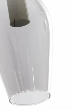 Light en Living Tafellamp 35x20x51,5 cm LUKARO glas smoke+mat zwart Discount